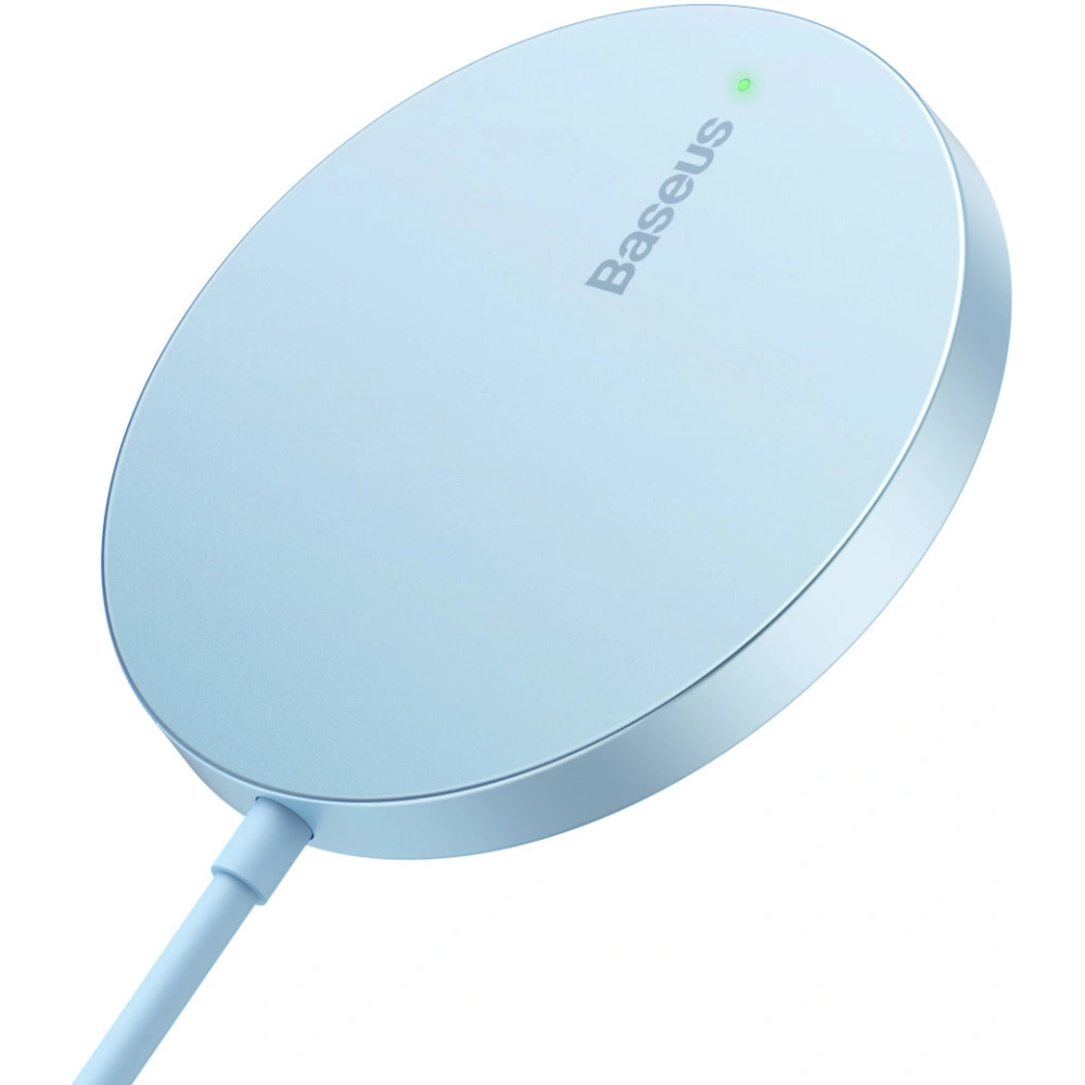 Hurtownia GSM - MagSafe vezeték nélküli töltő Baseus Simple Mini3 Qi 15W kék - BSU3981 - {ean13} - Hurt