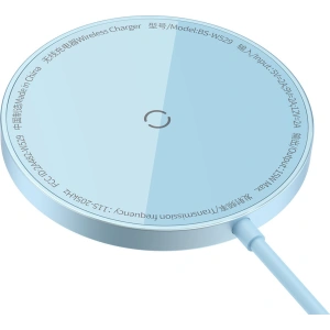 Hurtownia GSM - MagSafe vezeték nélküli töltő Baseus Simple Mini3 Qi 15W kék - BSU3981 - {ean13} - Hurt