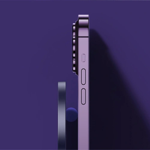 Ładowarka bezprzewodowa MagSafe Baseus Simple Mini3 Qi 15W niebieska