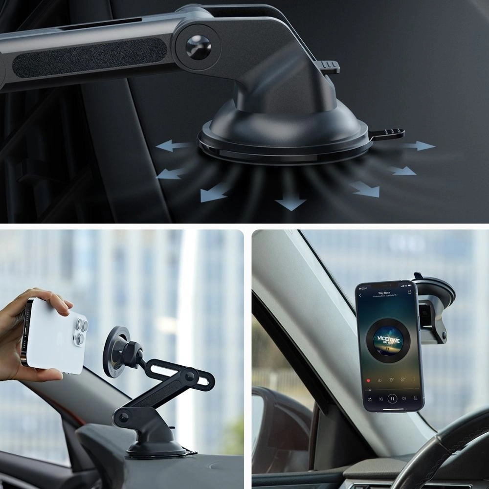 Wholesale ESR Halolock Magnetic MagSafe Dashboard Adjustable Car Mount Black - ESR660 - {ean13} - Hurt
