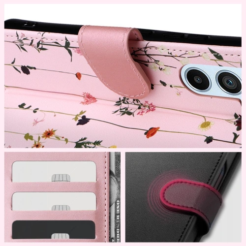 Etui Tech-Protect Wallet Samsung Galaxy A34 5G Garden Pink