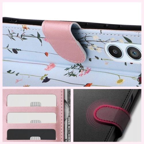 Etui Tech-Protect Wallet Samsung Galaxy A14 5G Garden Blue