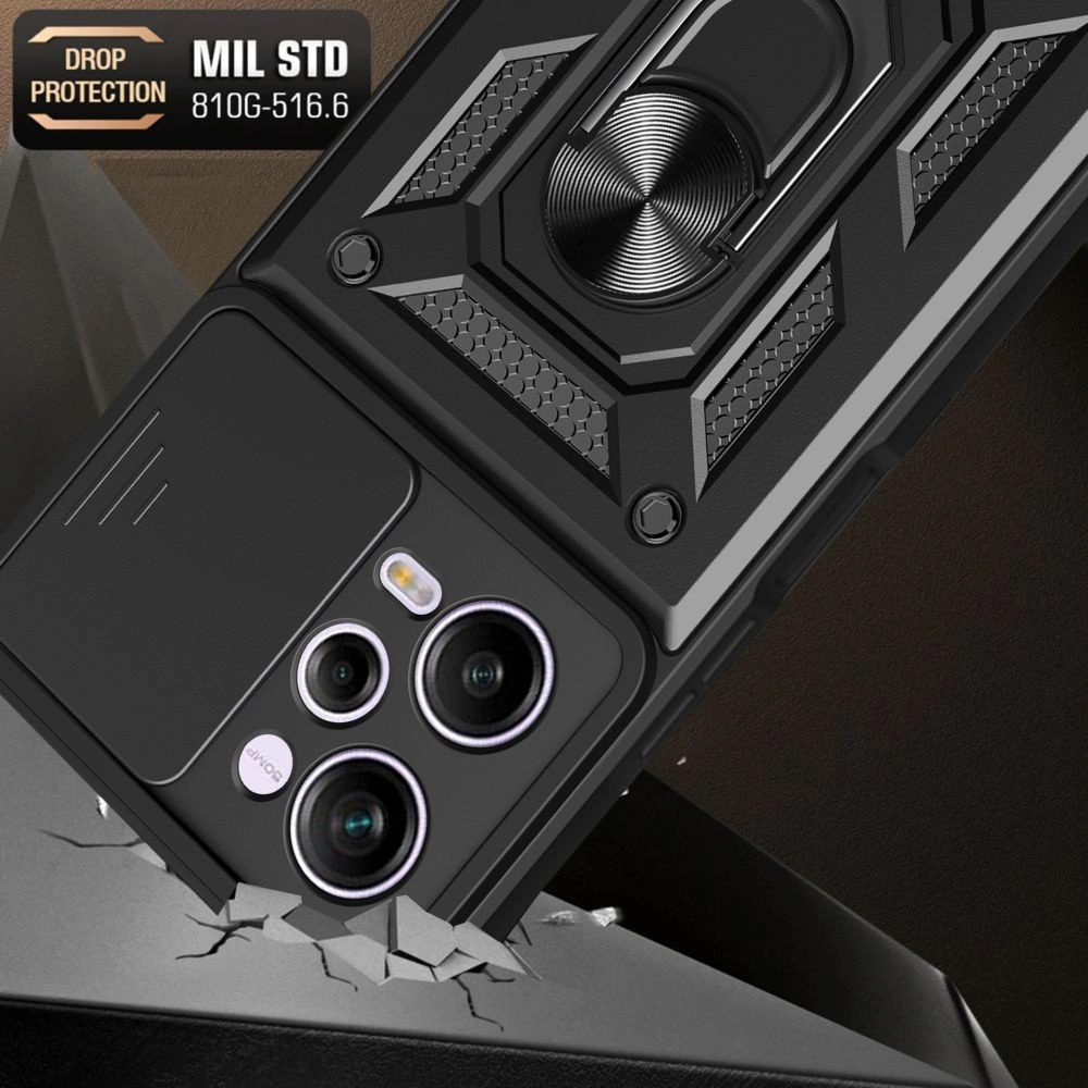 Hurtownia GSM - Etui Tech-Protect CamShield Pro Xiaomi Redmi Note 12 Pro/POCO X5 Pro 5G Fekete - THP1818 - {ean13} - Hurt