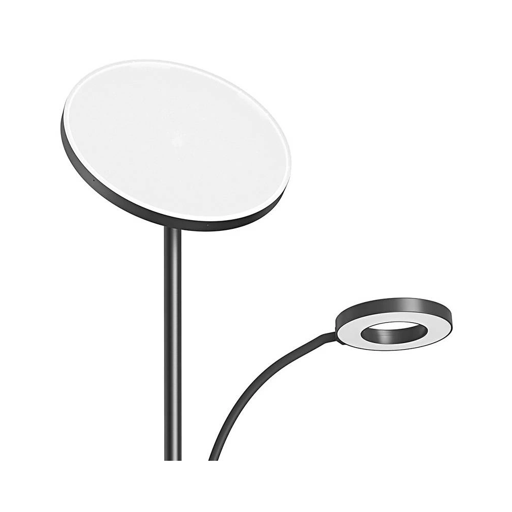 Hurtownia GSM - Doppelte Stehlampe mit Fernbedienung Blitzwolf BWL-FL-0001 36W (schwarz) - BLZ530 - {ean13} - Hurt