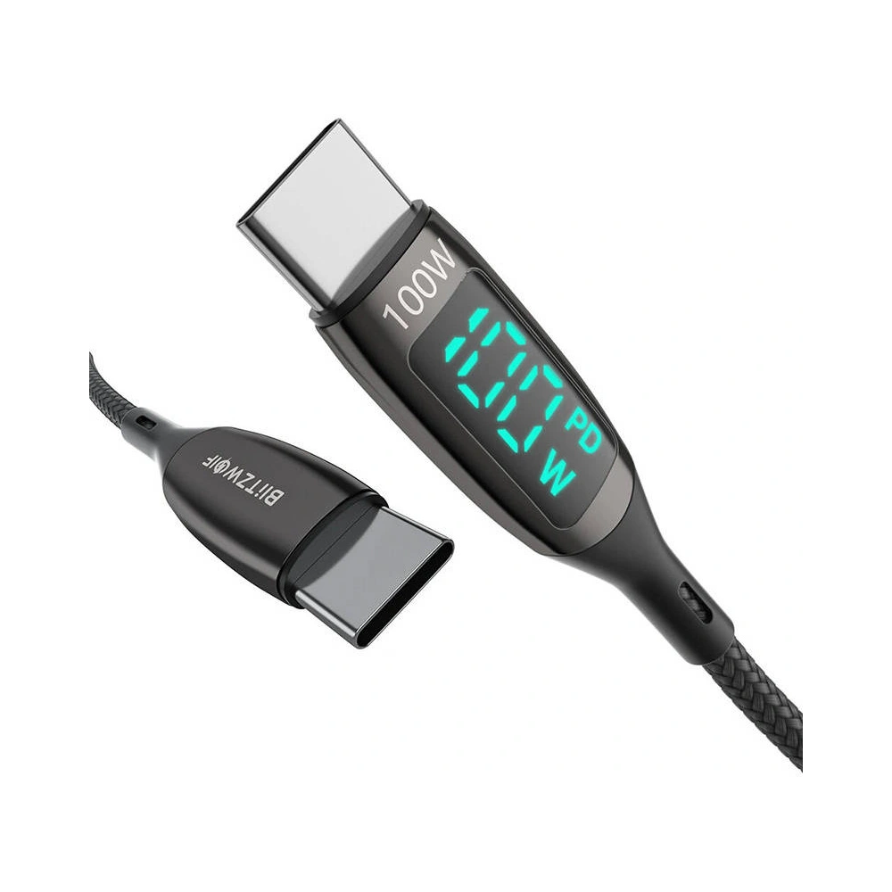Hurtownia GSM - Cablul Blitzwolf BW-TC23 USB-C/USB-C 100W 1.8m (negru) - BLZ535 - {ean13} - Hurt