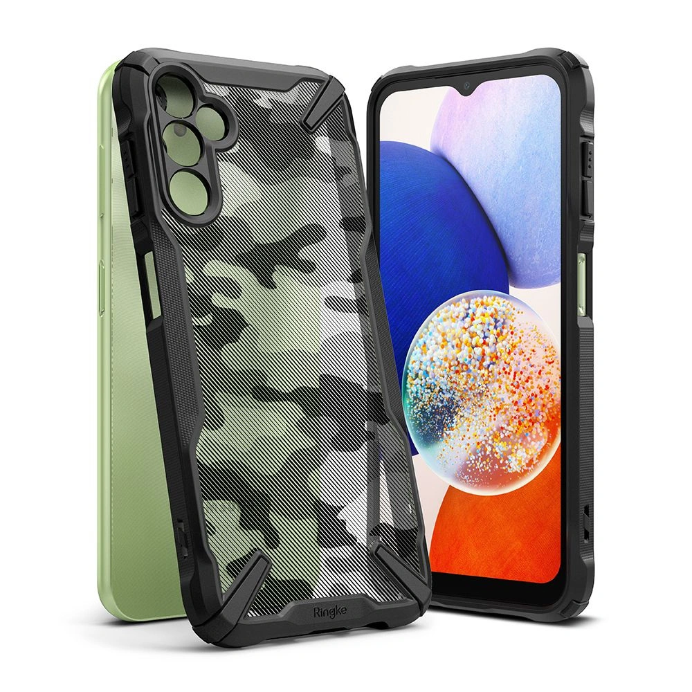 Hurtownia GSM - Etui Ringke Fusion-X Samsung Galaxy A14 5G Camo Schwarz - RGK1785 - {ean13} - Hurt