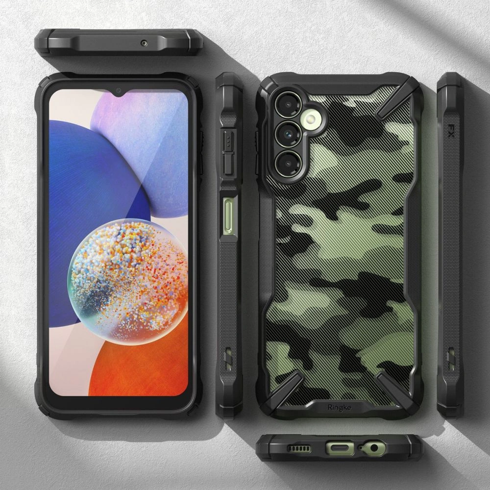 Hurtownia GSM - Etui Ringke Fusion-X Samsung Galaxy A14 5G Camo Schwarz - RGK1785 - {ean13} - Hurt
