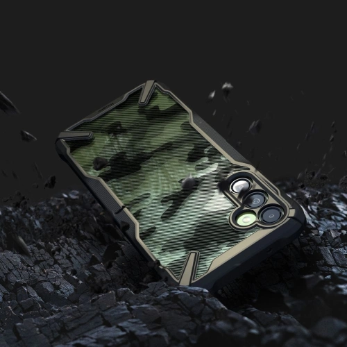 Etui Ringke Fusion-X Samsung Galaxy A14 5G Camo Black
