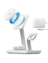 Hurtownia GSM - Vezeték nélküli töltő ESR HaloLock 3in1 Cryoboost Magnetic MagSafe Wireless Charger Arctic White - ESR662 - {ean13} - Hurt