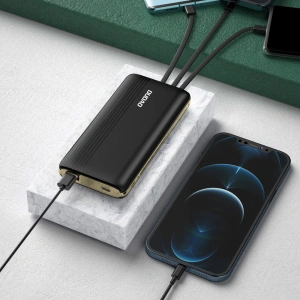 Hurtownia GSM - Powerbank Dudao K4Pro s vestavěnými kabely 10000mAh LED displej zelený - DDA255 - {ean13} - Hurt