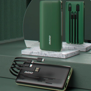 Hurtownia GSM - Powerbank Dudao K4Pro s vestavěnými kabely 10000mAh LED displej zelený - DDA255 - {ean13} - Hurt