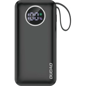 Hurtownia GSM - Powerbank Dudao K15sB 10000mAh 1xUSB-A / 1xUSB-C 22.5W s vestavěným kabelem 1xLightning / 1xUSB-C černý - DDA257 - {ean13} - Hurt