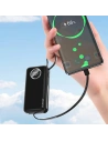 Hurtownia GSM - Powerbank Dudao K15sB 10000mAh 1xUSB-A / 1xUSB-C 22.5W s vestavěným kabelem 1xLightning / 1xUSB-C černý - DDA257 - {ean13} - Hurt
