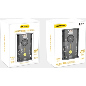Hurtownia GSM - Powerbank Dudao K16 10000mAh 1xUSB-C / 1xUSB-A 22.5W PD černý - DDA259 - {ean13} - Hurt