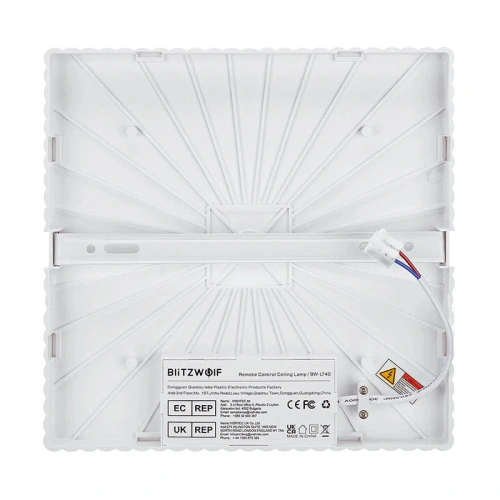 Lampa sufitowa LED BlitzWolf BW-LT40 z pilotem, 2200LM 