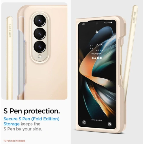 Etui Spigen Thin Fit Pen Samsung Galaxy Z Fold 4 Pearled Ivory