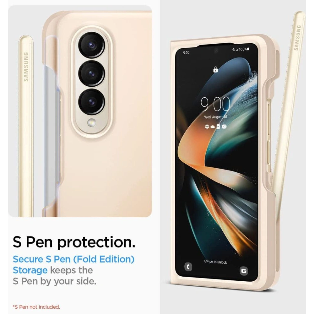 Wholesale Spigen Thin Fit Pen Samsung Galaxy Z Fold 4 Pearled Ivory - SPN2791 - {ean13} - Hurt
