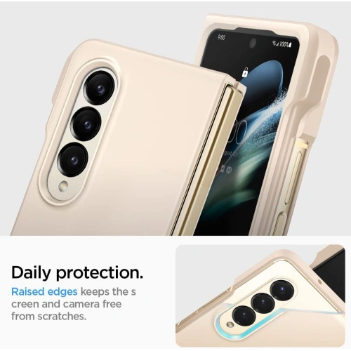 Etui Spigen Thin Fit Pen Samsung Galaxy Z Fold 4 Pearled Ivory