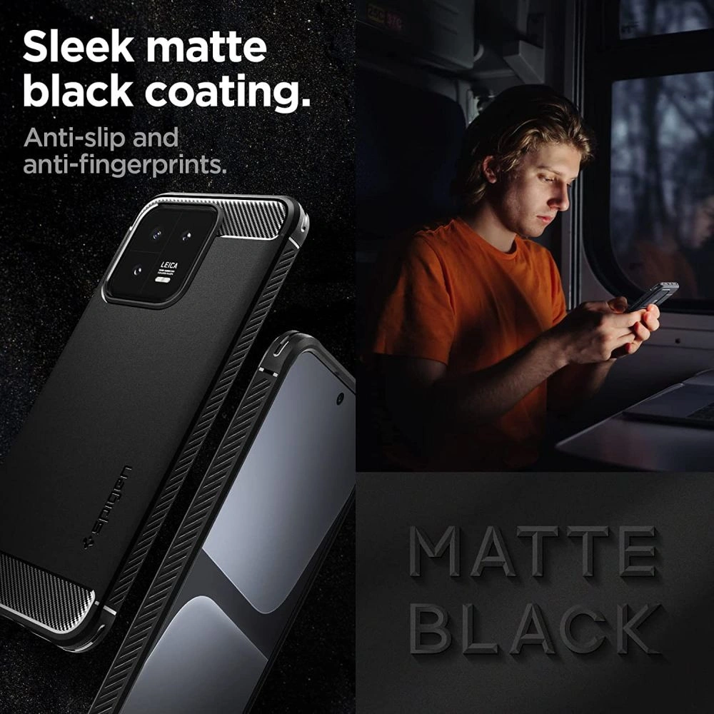 Hurtownia GSM - Etui Spigen Rugged Armor Xiaomi 13 Matt Schwarz - SPN2795 - {ean13} - Hurt