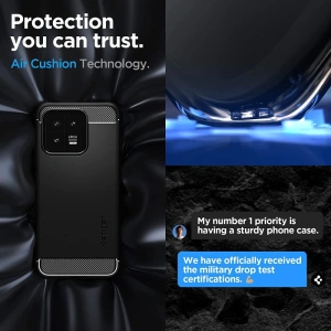 Hurtownia GSM - Etui Spigen Rugged Armor Xiaomi 13 Matt Schwarz - SPN2795 - {ean13} - Hurt