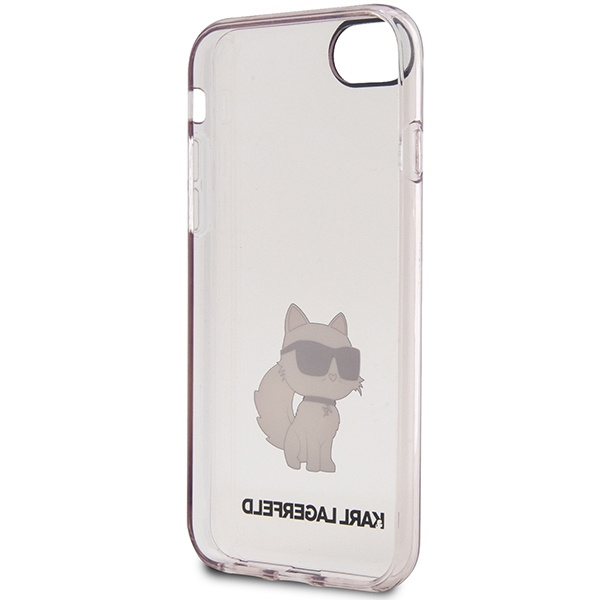 Kryt Karl Lagerfeld KLHCI8HNCHTCP Apple iPhone SE 2022/SE 2020/8/7 pink hardcase Ikonik Choupette