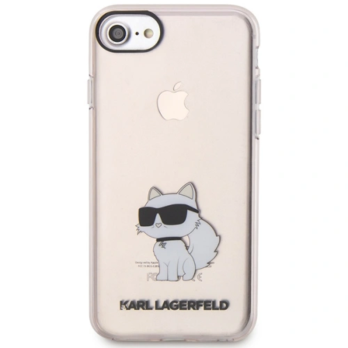 Etui Karl Lagerfeld KLHCI8HNCHTCP Apple iPhone SE 2022/SE 2020/8/7 różowy/pink hardcase Ikonik Choupette