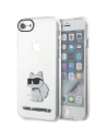 Etui Karl Lagerfeld KLHCI8HNCHTCT Apple iPhone SE 2022/SE 2020/8/7 carcasă transparentă hardcase Ikonik Choupette