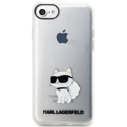 Etui Karl Lagerfeld KLHCI8HNCHTCT Apple iPhone SE 2022/SE 2020/8/7 transparent hardcase Ikonik Choupette