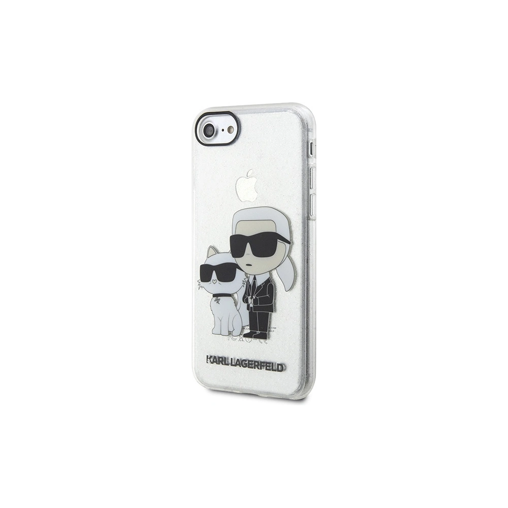 Hurtownia GSM - Etui Karl Lagerfeld KLHCI8HNKCTGT Apple iPhone SE 2022/SE 2020/8/7 hardcase transparent Gliter Karl&Choupette - KLD1521 - {ean13} - Hurt
