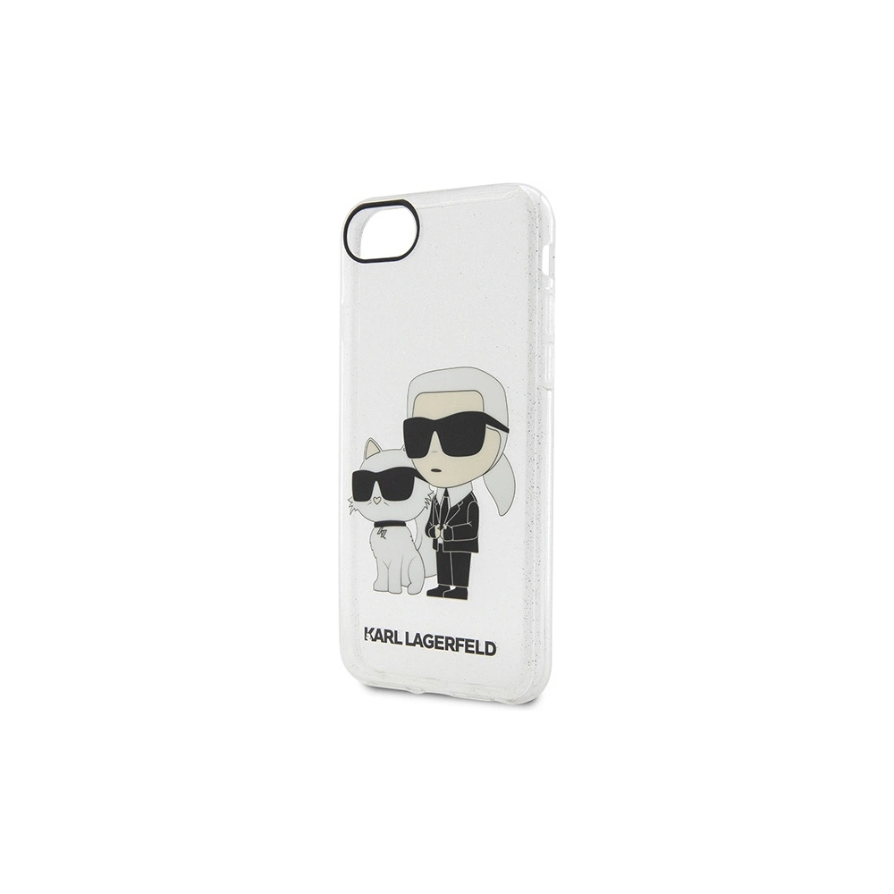Hurtownia GSM - Etui Karl Lagerfeld KLHCI8HNKCTGT Apple iPhone SE 2022/SE 2020/8/7 hardcase transparent Gliter Karl&Choupette - KLD1521 - {ean13} - Hurt