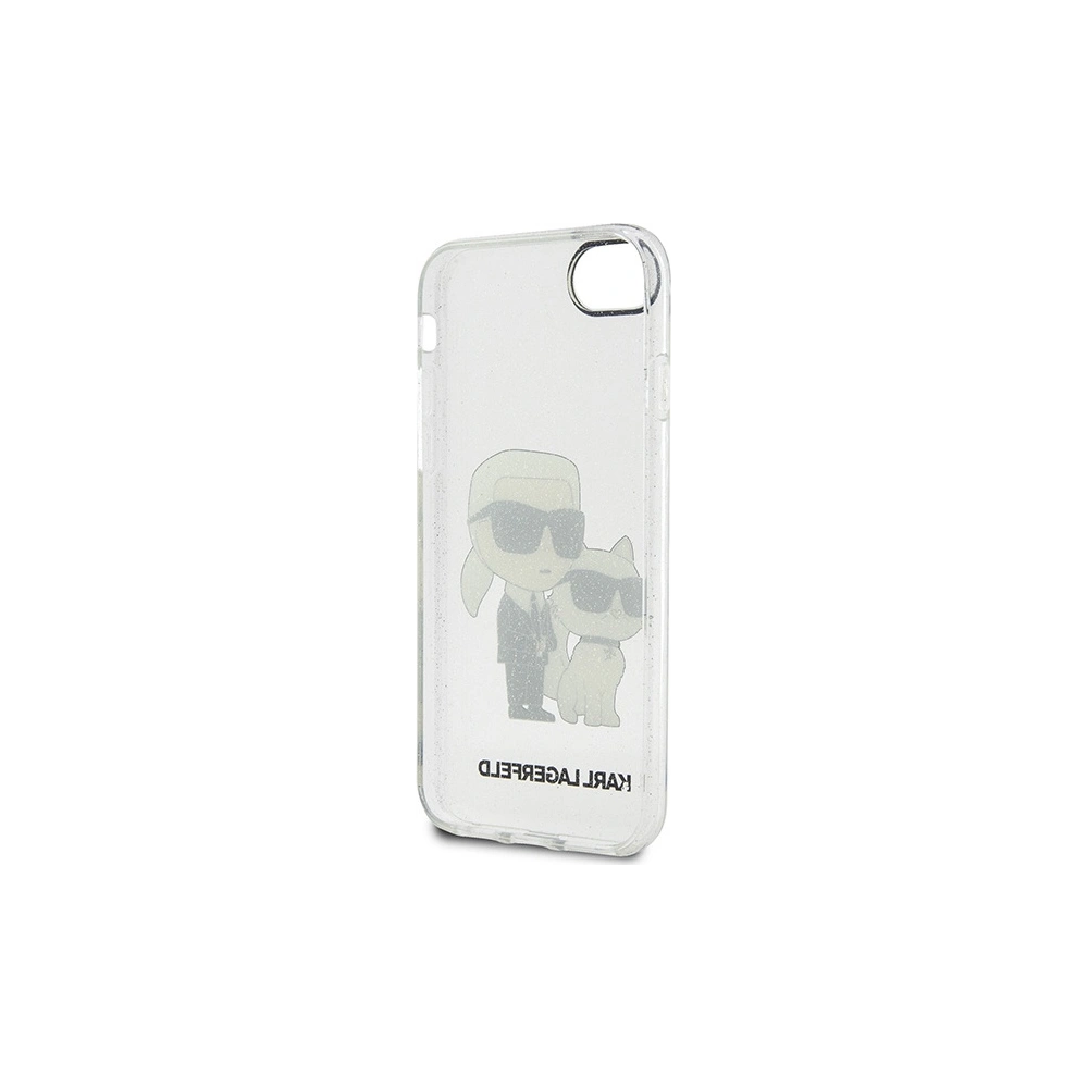 Hurtownia GSM - Karl Lagerfeld Apple Case KLHCI8HNKCTGT iPhone SE 2022/SE 2020/8/7 transparentes Hartschalenetui Gliter Karl&Choupette - KLD1521 - {ean13} - Hurt