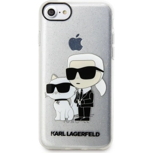 Hurtownia GSM - Etui Karl Lagerfeld KLHCI8HNKCTGT Apple iPhone SE 2022/SE 2020/8/7 átlátszó kemény hátlap Gliter Karl&Choupette - KLD1521 - {ean13} - Hurt