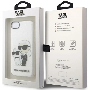 Hurtownia GSM - Etui Karl Lagerfeld KLHCI8HNKCTGT Apple iPhone SE 2022/SE 2020/8/7 átlátszó kemény hátlap Gliter Karl&Choupette - KLD1521 - {ean13} - Hurt