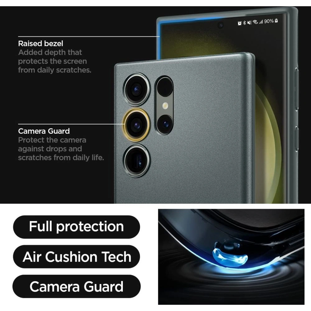 Hurtownia GSM - Spigen Samsung Case Dünn Fit Galaxy S23 Ultra Abyss Grün - SPN2801 - {ean13} - Hurt