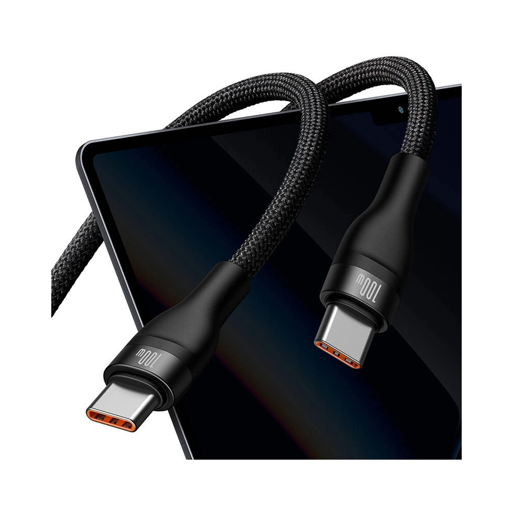 Wholesale Baseus Flash Series 2in1 USB-C/USB-C Cable 100W 1.5m (black) - BSU3985 - {ean13} - Hurt