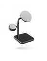 Wholesale ZENS Aluminium 4in1 Wireless Charger MagSafe + Apple Watch + USB-C (black) - ZENS10 - {ean13} - Hurt