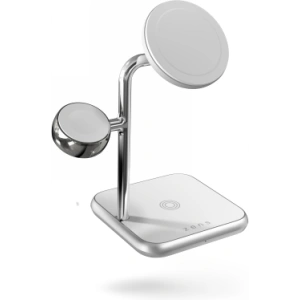 Hurtownia GSM - ZENS Aluminium vezeték nélküli töltő 4w1 MagSafe + Apple Watch + USB-C (fehér) - ZENS11 - {ean13} - Hurt