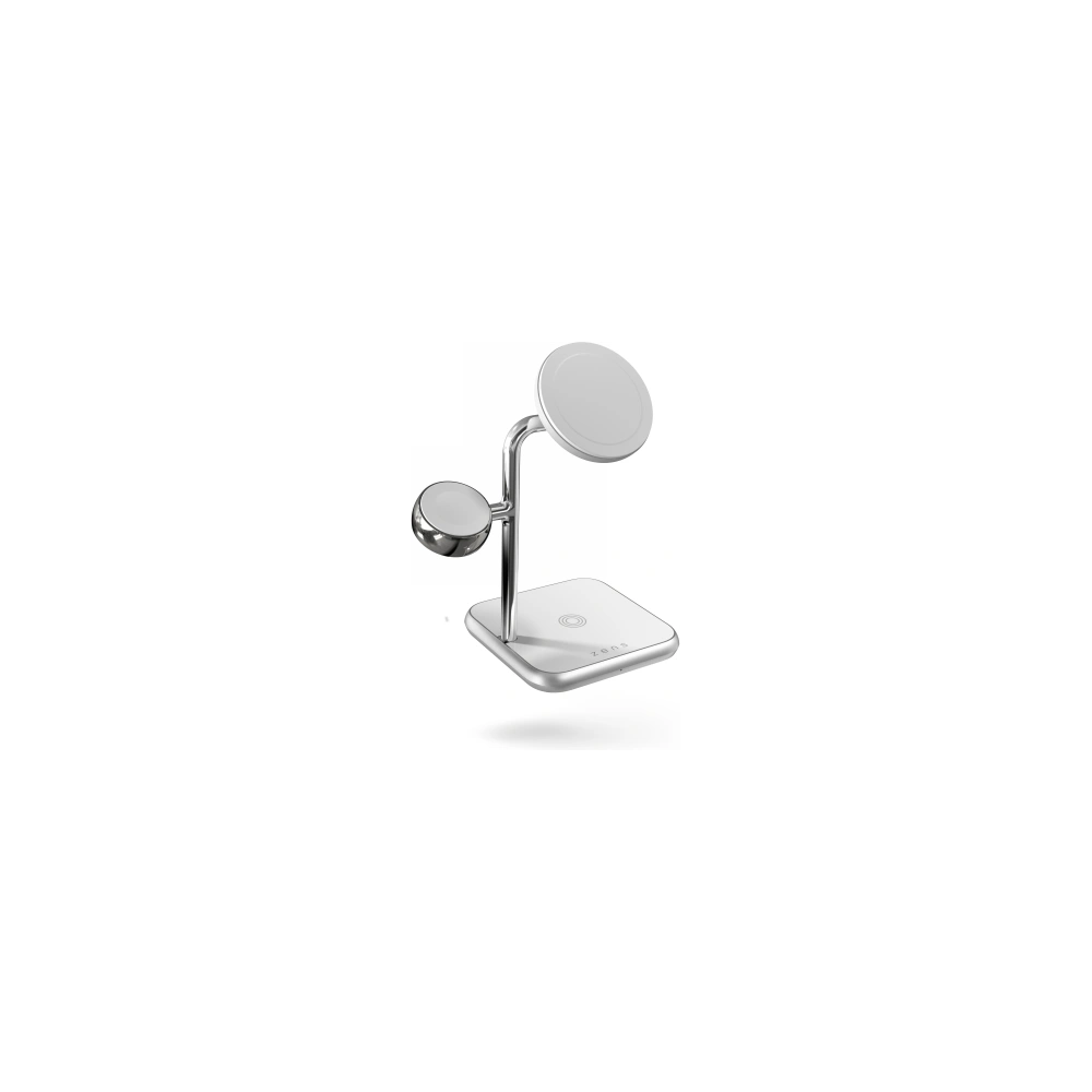 Hurtownia GSM - Bezdrátová nabíječka ZENS Aluminium 4w1 MagSafe + Apple Watch + USB-C (bílá) - ZENS11 - {ean13} - Hurt