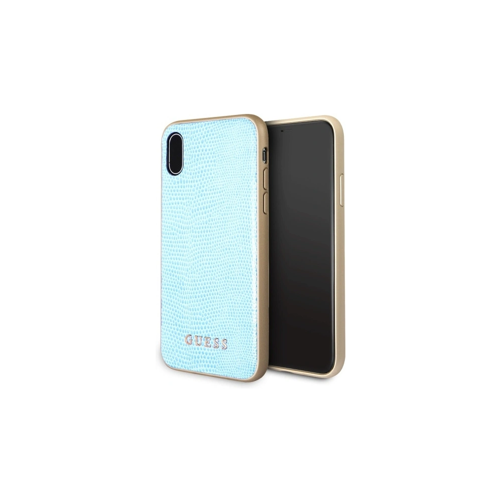 Hurtownia GSM - Etui Guess GUHCPXPYLBL Apple iPhone XS/X kék/Python - GUE2430 - {ean13} - Hurt