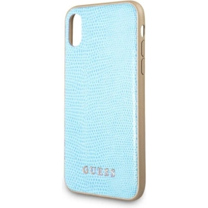 Hurtownia GSM - Etui Guess GUHCPXPYLBL Apple iPhone XS/X albastru/Python - GUE2430 - {ean13} - Hurt