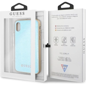 Hurtownia GSM - Etui Guess GUHCPXPYLBL Apple iPhone XS/X kék/Python - GUE2430 - {ean13} - Hurt