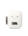 Wholesale Karl Lagerfeld KLA2RUNIKH Apple AirPods 2/1 white Silicone Karl Head 3D - KLD1522 - {ean13} - Hurt