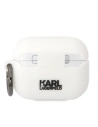 Hurtownia GSM - Etui Karl Lagerfeld KLAPRUNIKH Apple AirPods Pro fehér/színtelen Szilikon Karl Fej 3D - KLD1523 - {ean13} - Hurt