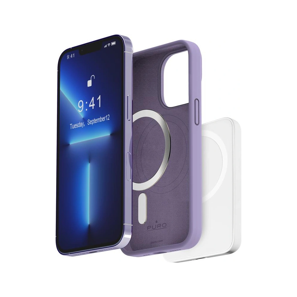 Hurtownia GSM - Etui PURO ICON MAG MagSafe Apple iPhone 14 Pro (Tech Lavandă) - PUR640 - {ean13} - Hurt