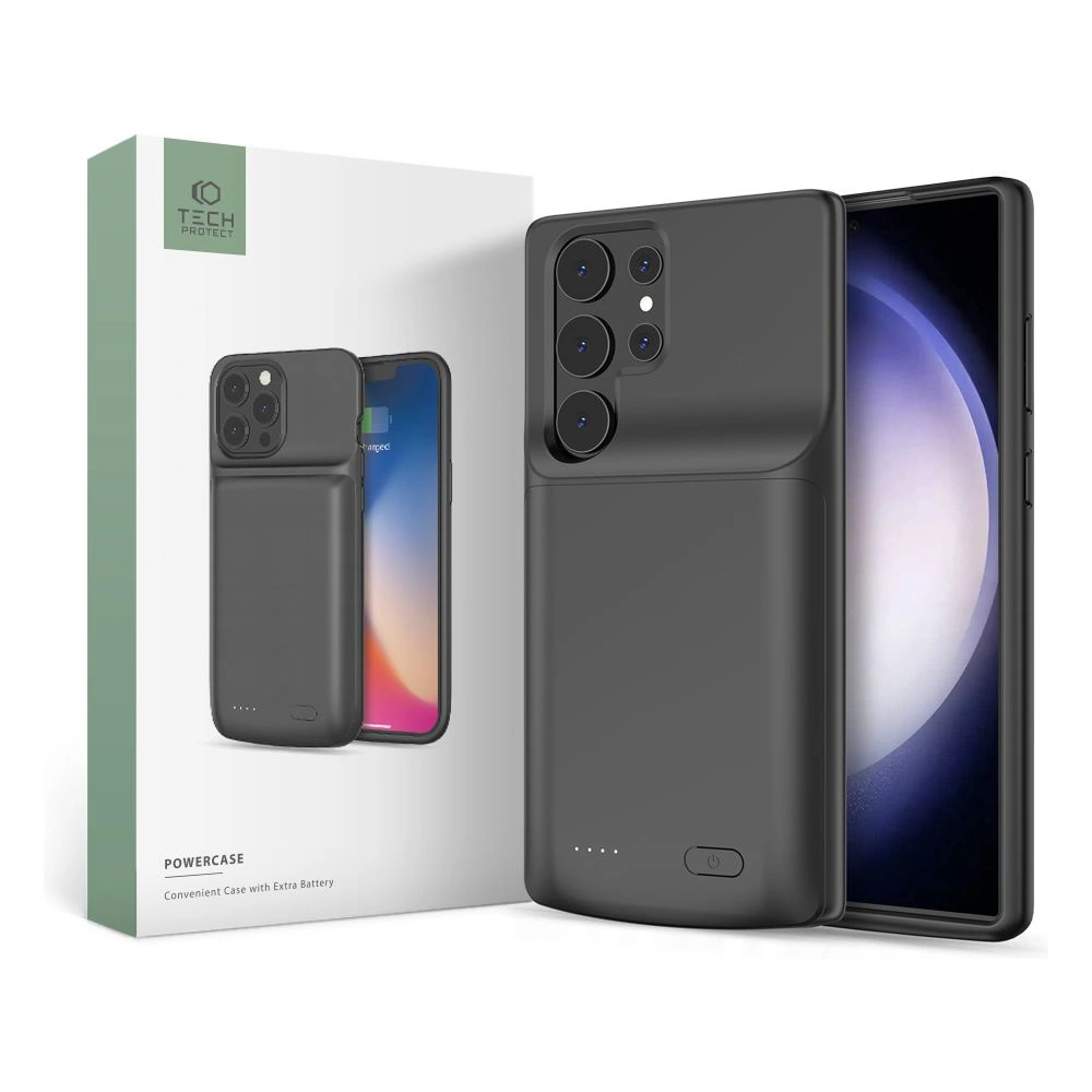 Hurtownia GSM - Etui Tech-Protect Powercase 4800mah Samsung Galaxy S23 Ultra Fekete - THP1838 - {ean13} - Hurt