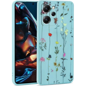 Etui Tech-Protect Mood POCO X5 Pro 5G Garden Blue