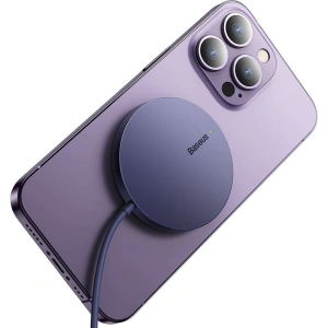 Hurtownia GSM - Vezeték nélküli mágneses töltő Baseus Simple Mini3 15W (lila) - BSU3986 - {ean13} - Hurt