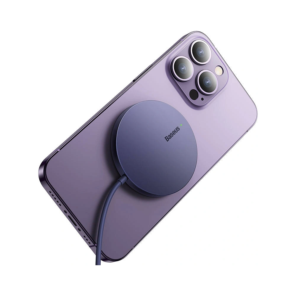 Hurtownia GSM - Încărcător wireless magnetic Baseus Simple Mini3 15W (mov) - BSU3986 - {ean13} - Hurt
