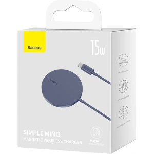 Hurtownia GSM - Vezeték nélküli mágneses töltő Baseus Simple Mini3 15W (lila) - BSU3986 - {ean13} - Hurt