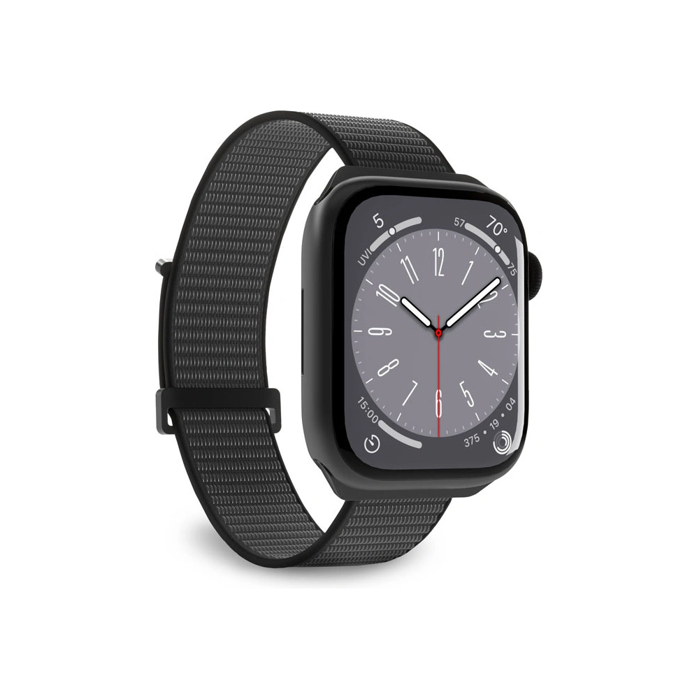 Wholesale PURO Nylon Sport Strap Apple Watch 4/5/6/7/SE/8/9/10 40/41/42mm (Black) - PUR643 - {ean13} - Hurt